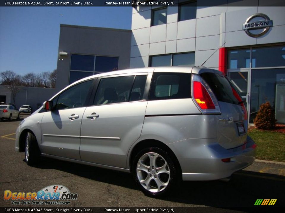 2008 Mazda MAZDA5 Sport Sunlight Silver / Black Photo #6