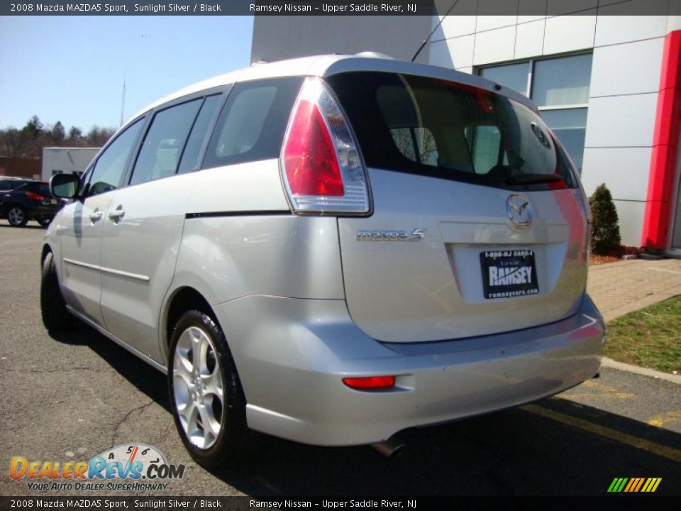 2008 Mazda MAZDA5 Sport Sunlight Silver / Black Photo #7