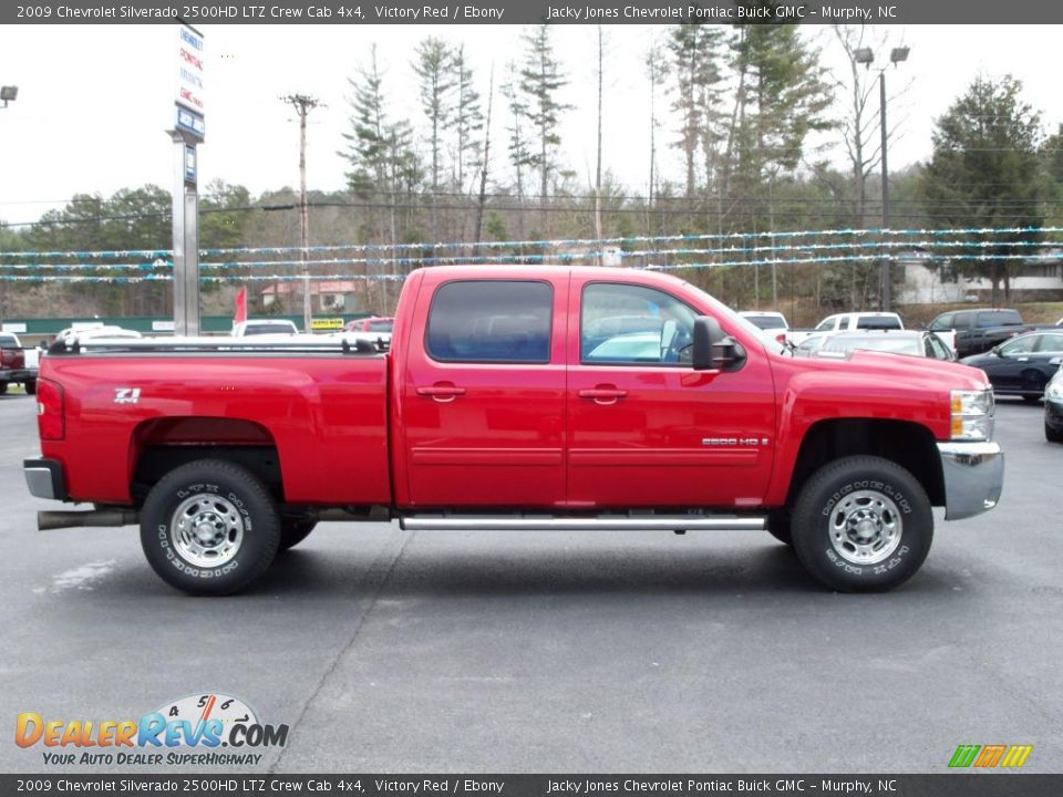 2009 Chevrolet Silverado 2500HD LTZ Crew Cab 4x4 Victory Red / Ebony Photo #22