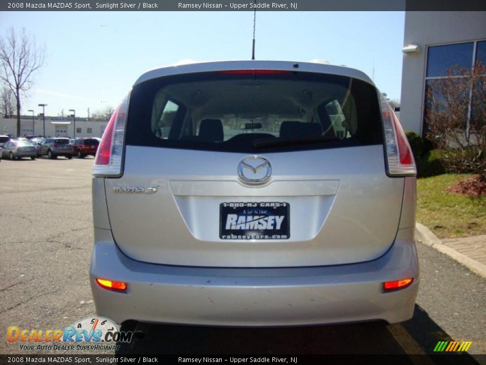 2008 Mazda MAZDA5 Sport Sunlight Silver / Black Photo #8
