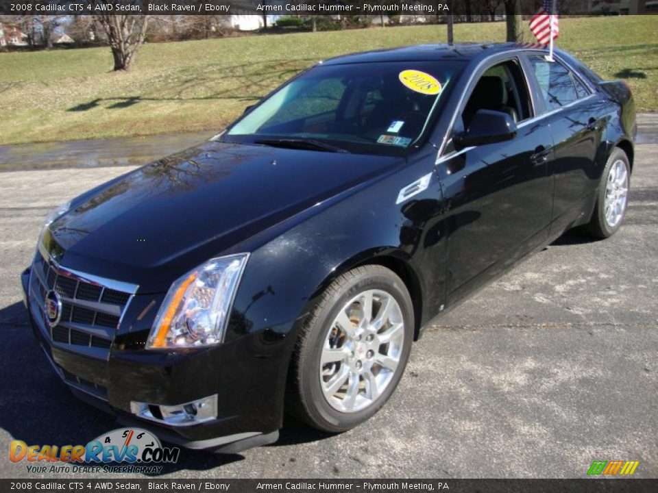 2008 Cadillac CTS 4 AWD Sedan Black Raven / Ebony Photo #2