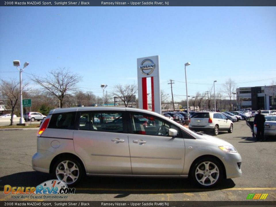 2008 Mazda MAZDA5 Sport Sunlight Silver / Black Photo #11