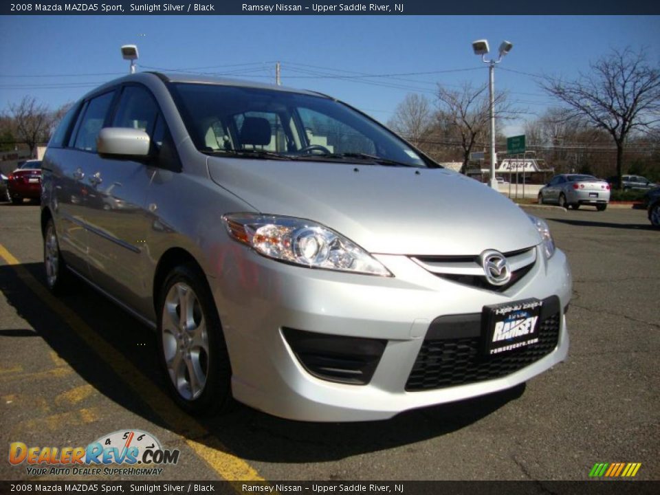 2008 Mazda MAZDA5 Sport Sunlight Silver / Black Photo #13