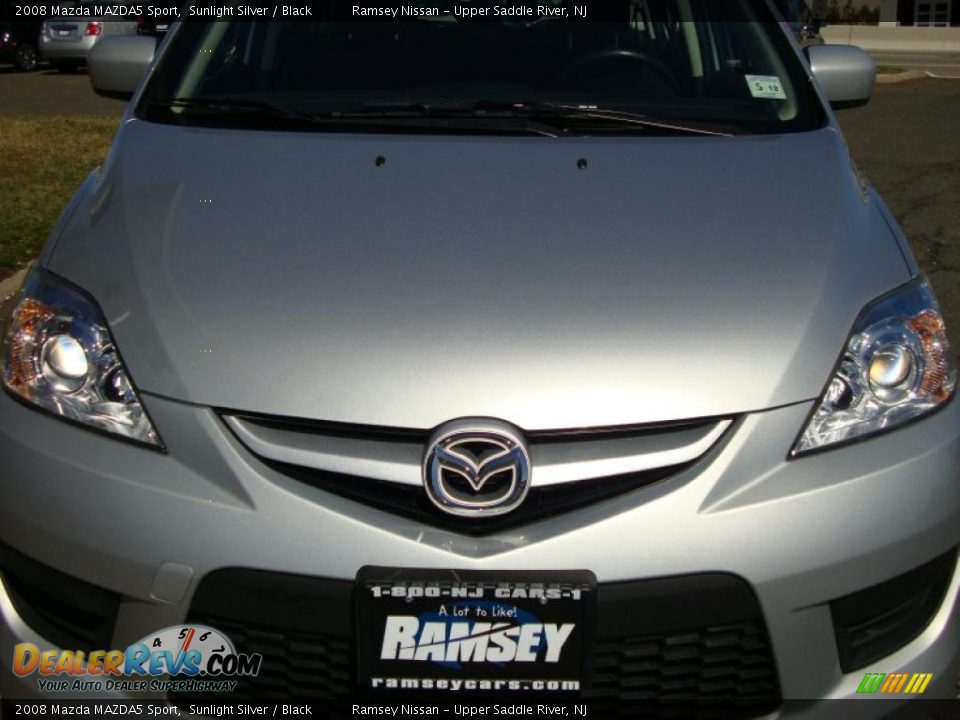 2008 Mazda MAZDA5 Sport Sunlight Silver / Black Photo #14