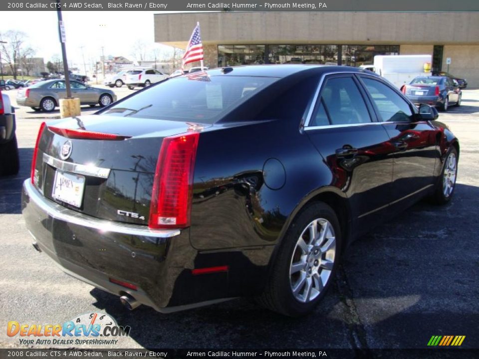 2008 Cadillac CTS 4 AWD Sedan Black Raven / Ebony Photo #7