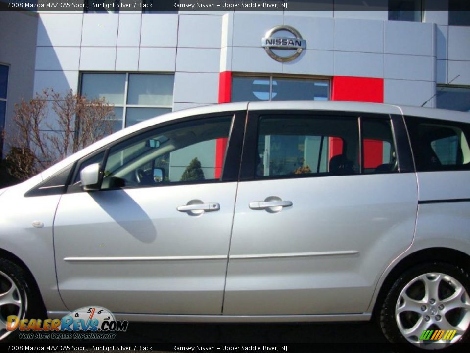 2008 Mazda MAZDA5 Sport Sunlight Silver / Black Photo #16