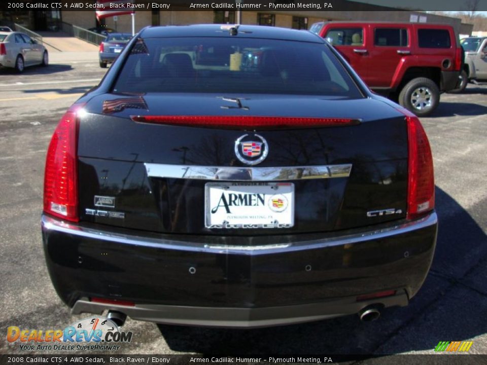 2008 Cadillac CTS 4 AWD Sedan Black Raven / Ebony Photo #8