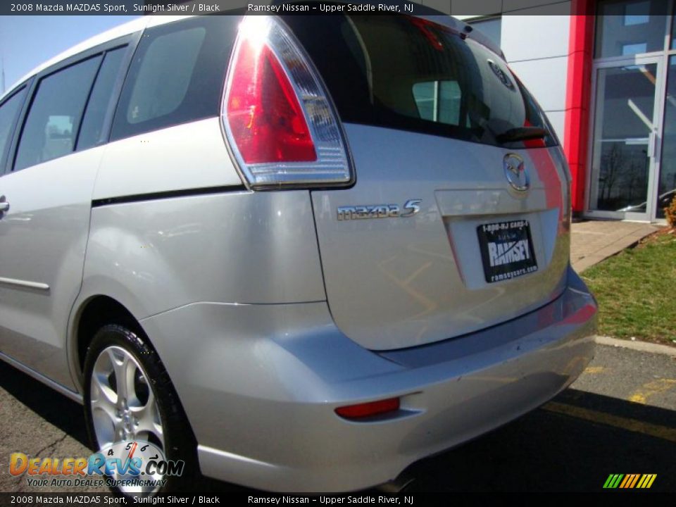 2008 Mazda MAZDA5 Sport Sunlight Silver / Black Photo #17