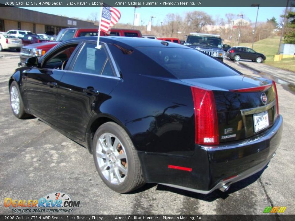 2008 Cadillac CTS 4 AWD Sedan Black Raven / Ebony Photo #9