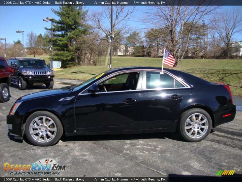 2008 Cadillac CTS 4 AWD Sedan Black Raven / Ebony Photo #10