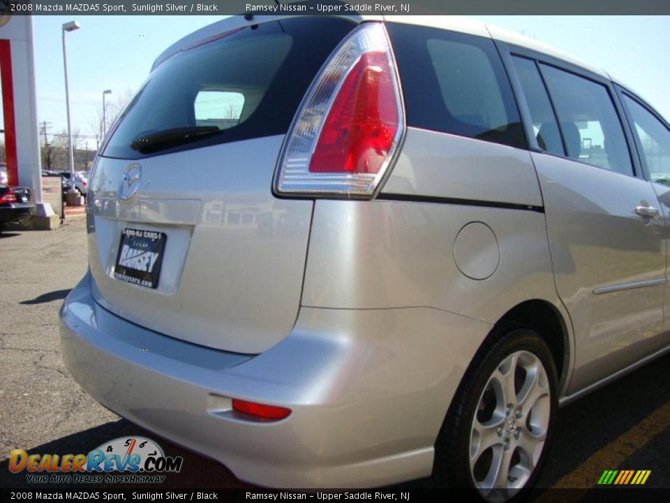 2008 Mazda MAZDA5 Sport Sunlight Silver / Black Photo #19