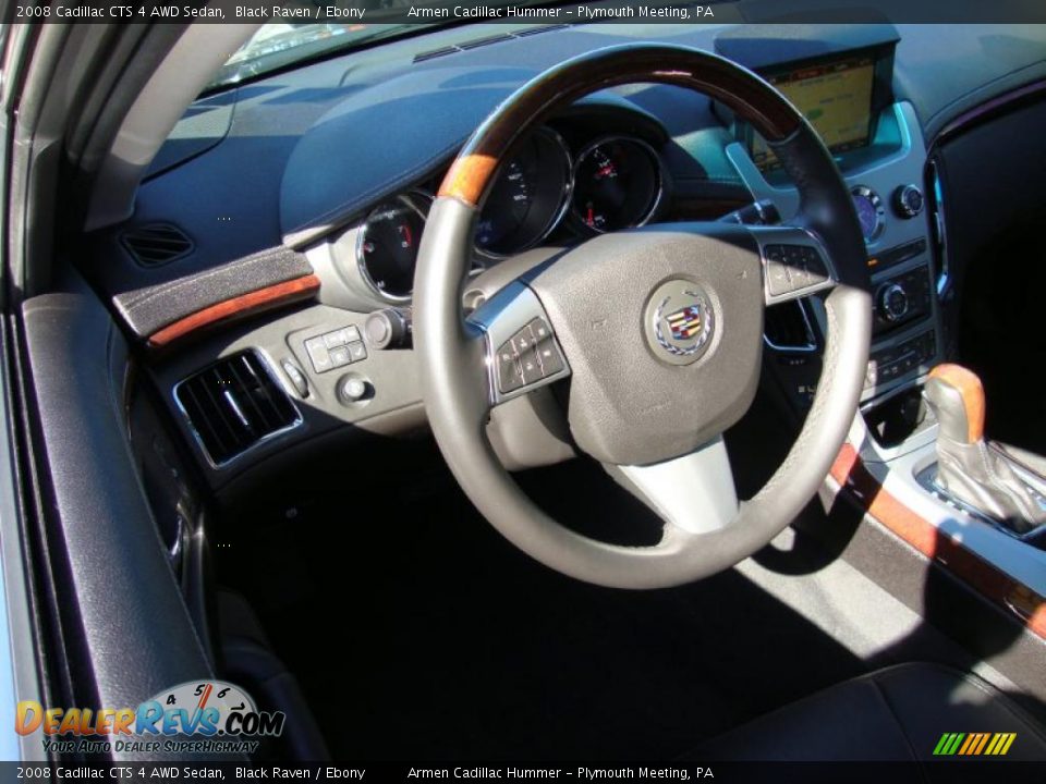 2008 Cadillac CTS 4 AWD Sedan Black Raven / Ebony Photo #11