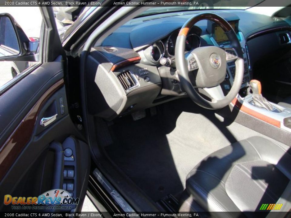 2008 Cadillac CTS 4 AWD Sedan Black Raven / Ebony Photo #12