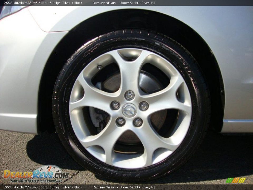 2008 Mazda MAZDA5 Sport Sunlight Silver / Black Photo #22