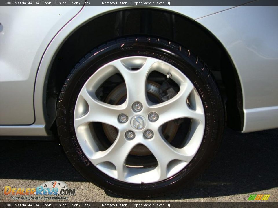 2008 Mazda MAZDA5 Sport Sunlight Silver / Black Photo #23