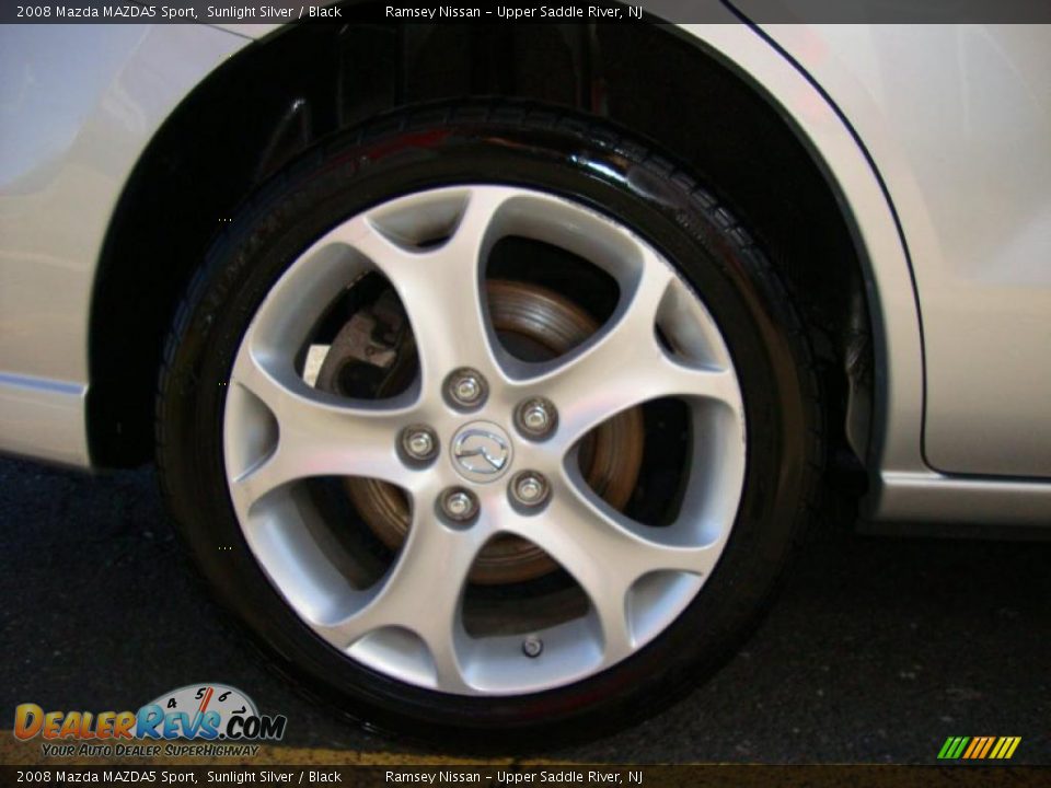 2008 Mazda MAZDA5 Sport Sunlight Silver / Black Photo #24