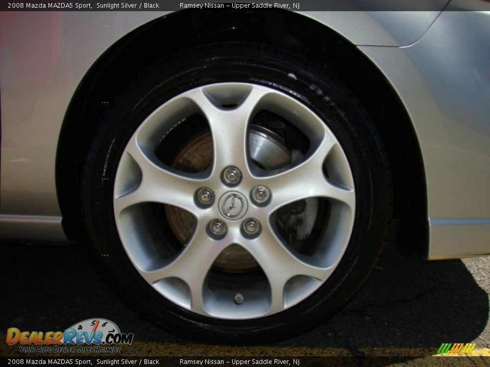 2008 Mazda MAZDA5 Sport Sunlight Silver / Black Photo #25