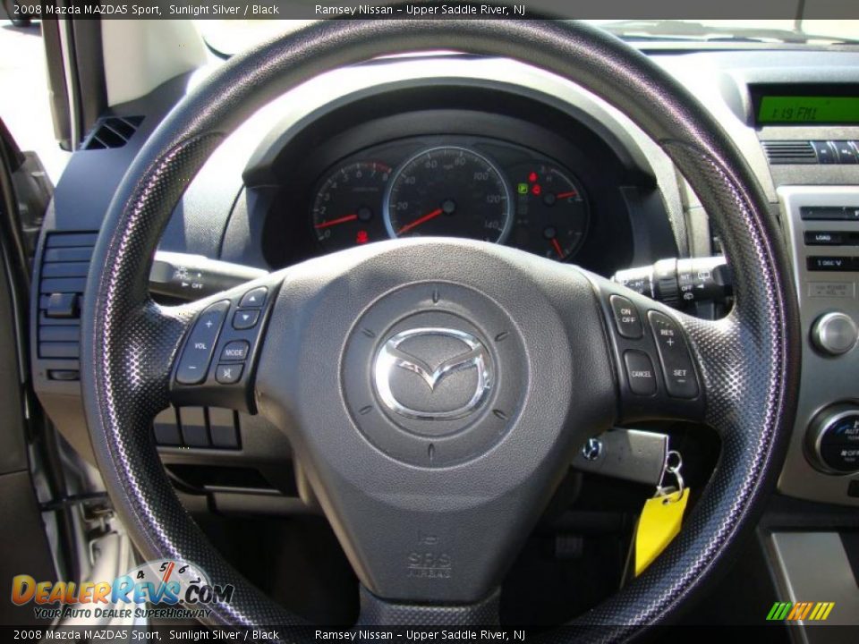 2008 Mazda MAZDA5 Sport Sunlight Silver / Black Photo #33