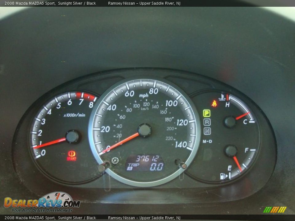 2008 Mazda MAZDA5 Sport Sunlight Silver / Black Photo #34