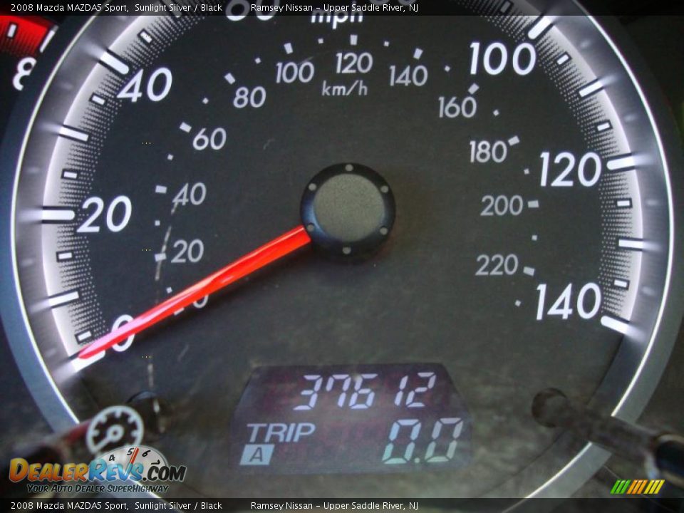 2008 Mazda MAZDA5 Sport Sunlight Silver / Black Photo #35