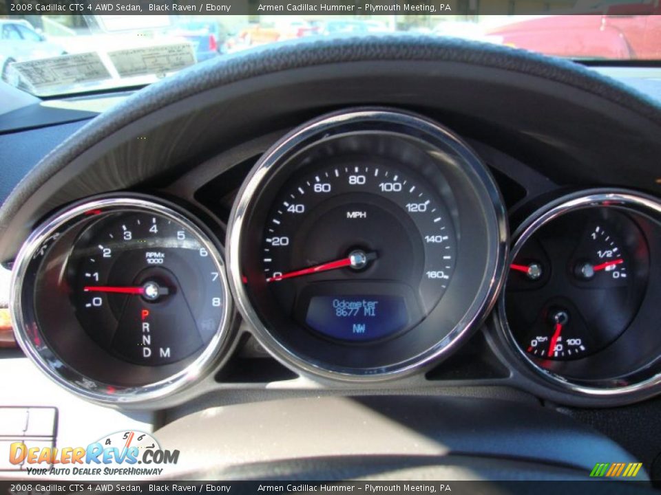 2008 Cadillac CTS 4 AWD Sedan Black Raven / Ebony Photo #35