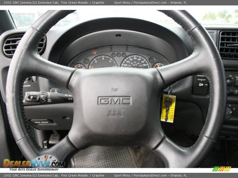 2002 GMC Sonoma SLS Extended Cab Polo Green Metallic / Graphite Photo #11