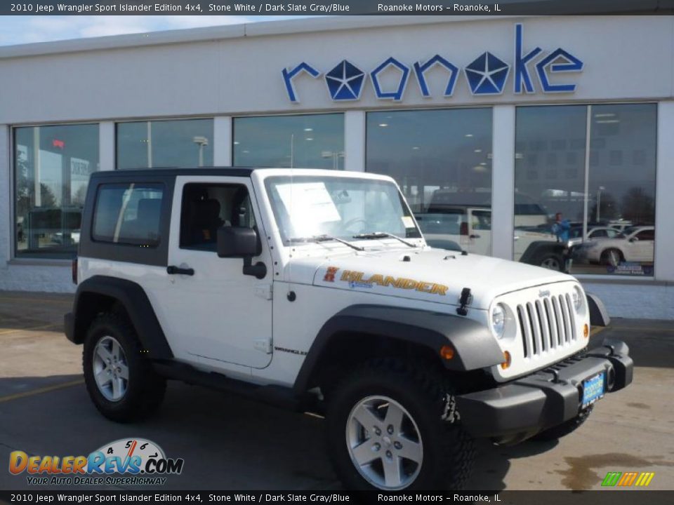 2010 Jeep Wrangler Sport Islander Edition 4x4 Stone White / Dark Slate Gray/Blue Photo #5