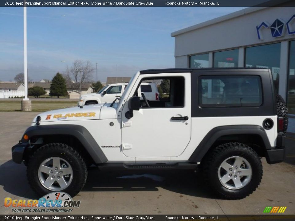 2010 Jeep Wrangler Sport Islander Edition 4x4 Stone White / Dark Slate Gray/Blue Photo #8