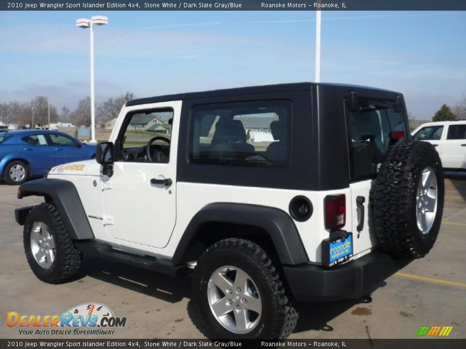 2010 Jeep Wrangler Sport Islander Edition 4x4 Stone White / Dark Slate Gray/Blue Photo #9