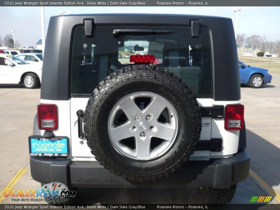 2010 Jeep Wrangler Sport Islander Edition 4x4 Stone White / Dark Slate Gray/Blue Photo #10