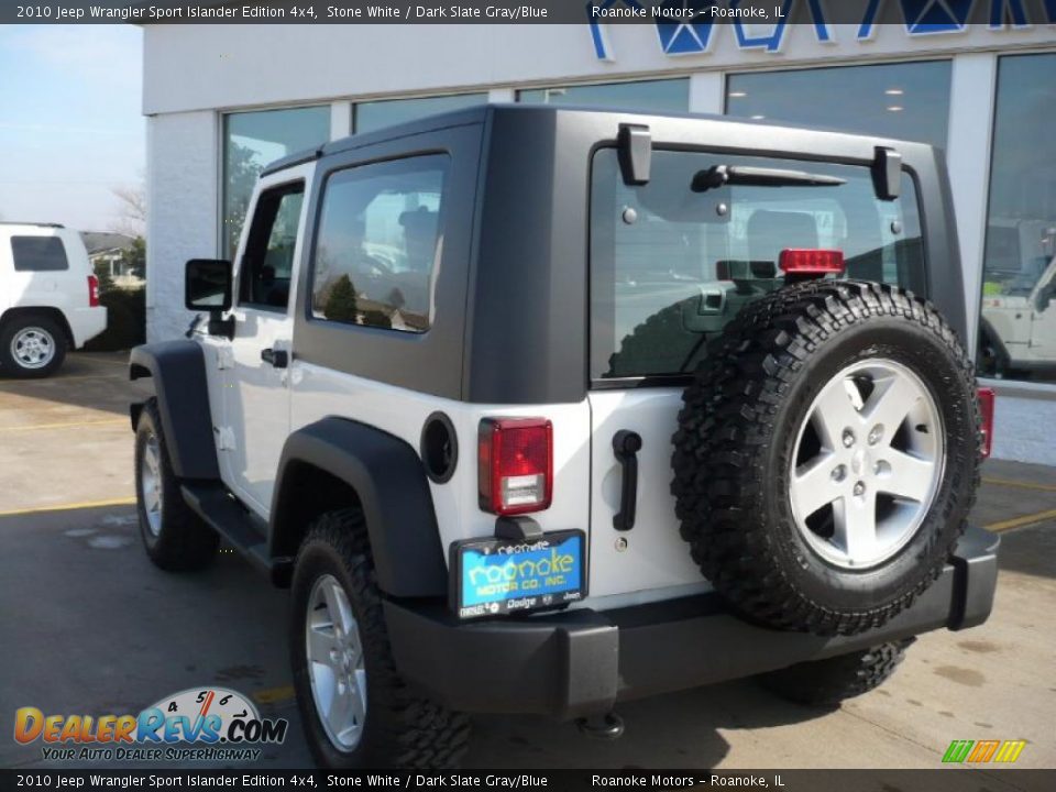 2010 Jeep Wrangler Sport Islander Edition 4x4 Stone White / Dark Slate Gray/Blue Photo #13