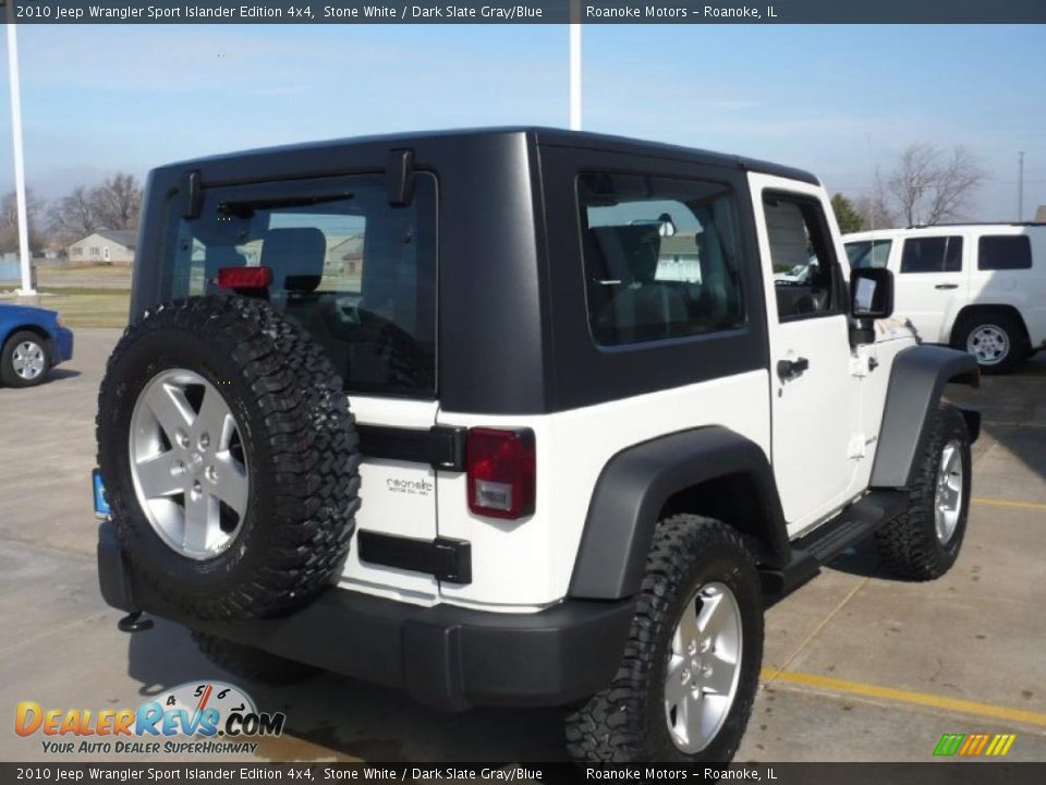 2010 Jeep Wrangler Sport Islander Edition 4x4 Stone White / Dark Slate Gray/Blue Photo #14