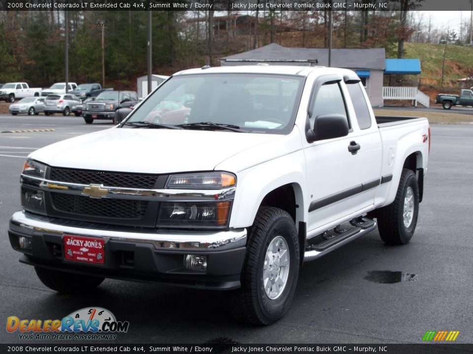 2008 Chevrolet Colorado LT Extended Cab 4x4 Summit White / Ebony Photo #12