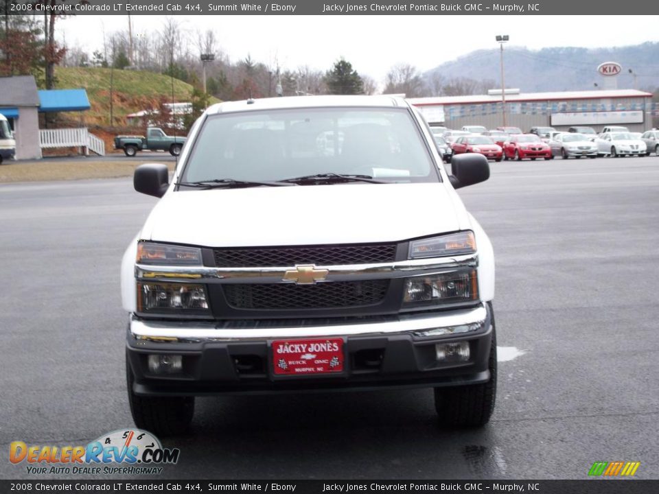 2008 Chevrolet Colorado LT Extended Cab 4x4 Summit White / Ebony Photo #16