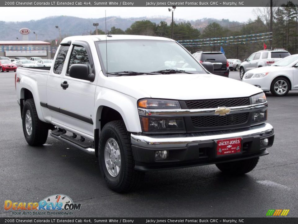 2008 Chevrolet Colorado LT Extended Cab 4x4 Summit White / Ebony Photo #18