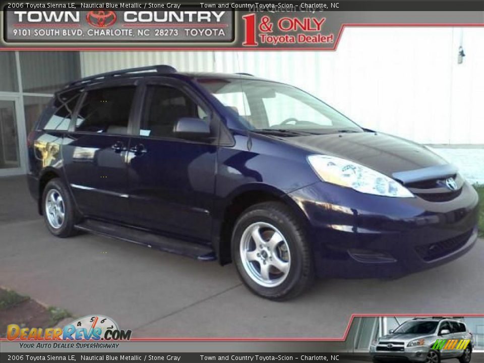 2006 Toyota Sienna LE Nautical Blue Metallic / Stone Gray Photo #1