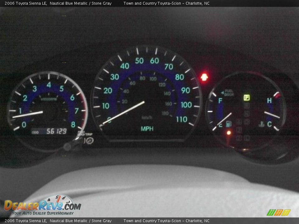 2006 Toyota Sienna LE Nautical Blue Metallic / Stone Gray Photo #9