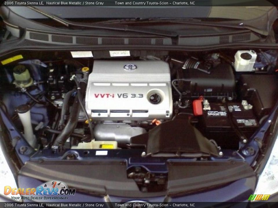 2006 Toyota Sienna LE Nautical Blue Metallic / Stone Gray Photo #21