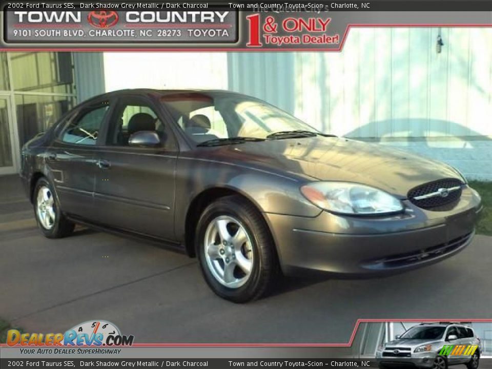 2002 Ford Taurus SES Dark Shadow Grey Metallic / Dark Charcoal Photo #1