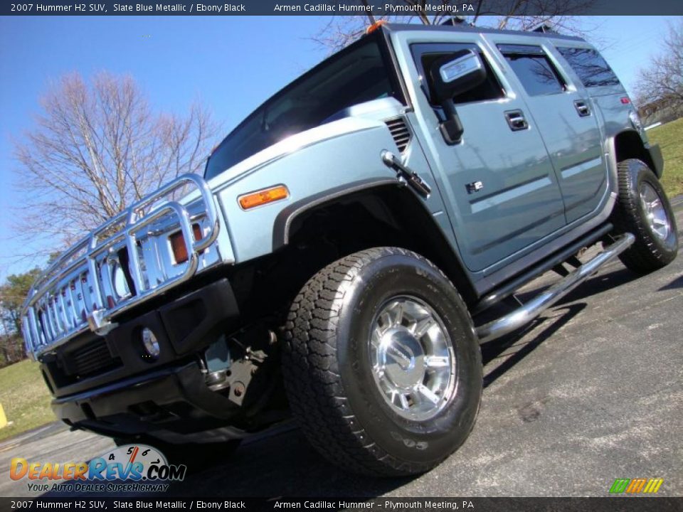 2007 Hummer H2 SUV Slate Blue Metallic / Ebony Black Photo #1