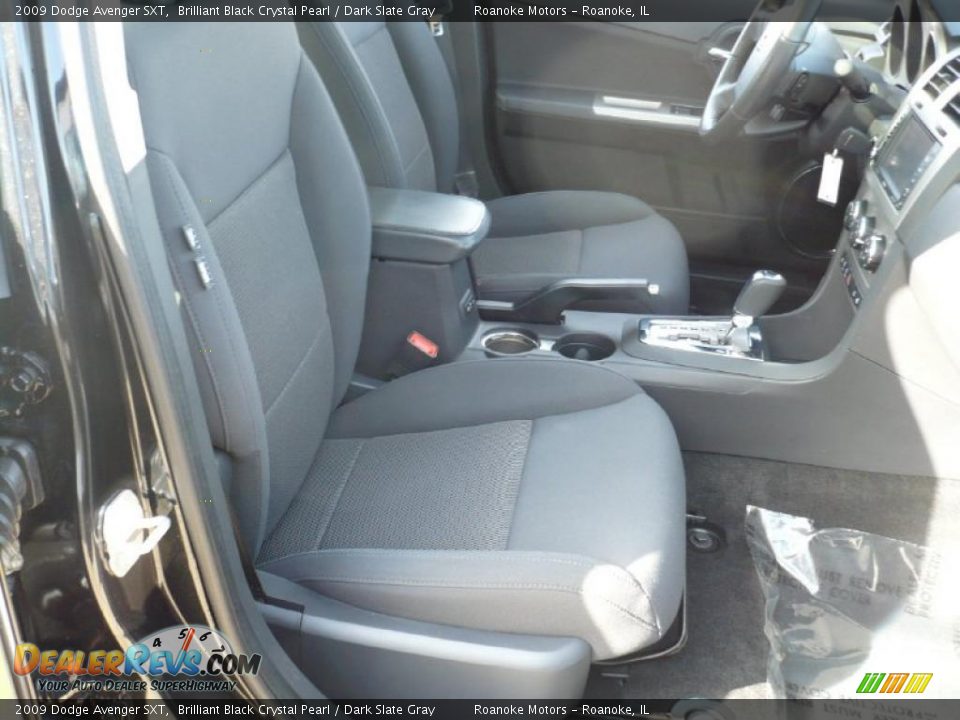 2009 Dodge Avenger SXT Brilliant Black Crystal Pearl / Dark Slate Gray Photo #11
