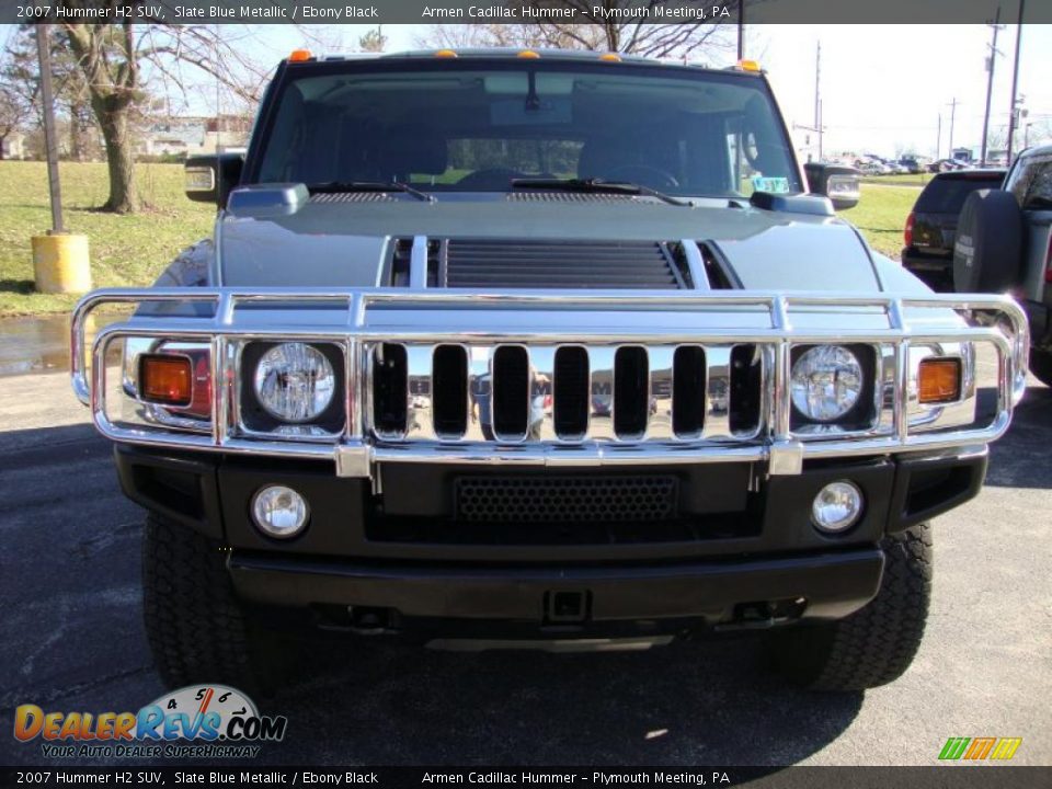 2007 Hummer H2 SUV Slate Blue Metallic / Ebony Black Photo #3