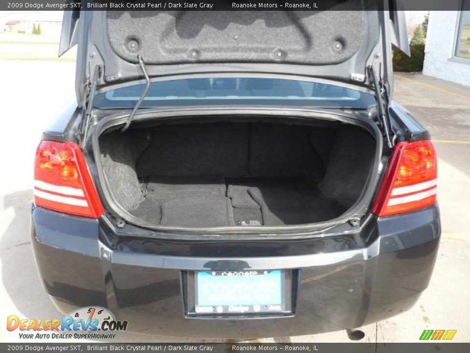 2009 Dodge Avenger SXT Brilliant Black Crystal Pearl / Dark Slate Gray Photo #14