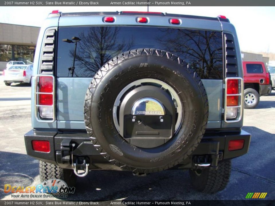 2007 Hummer H2 SUV Slate Blue Metallic / Ebony Black Photo #8