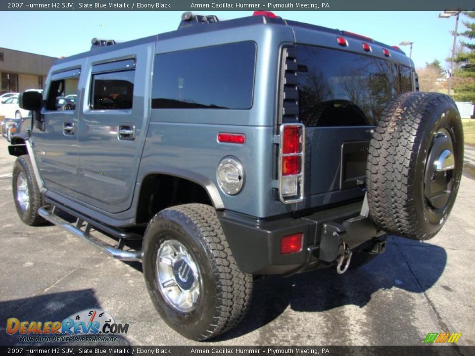 2007 Hummer H2 SUV Slate Blue Metallic / Ebony Black Photo #9
