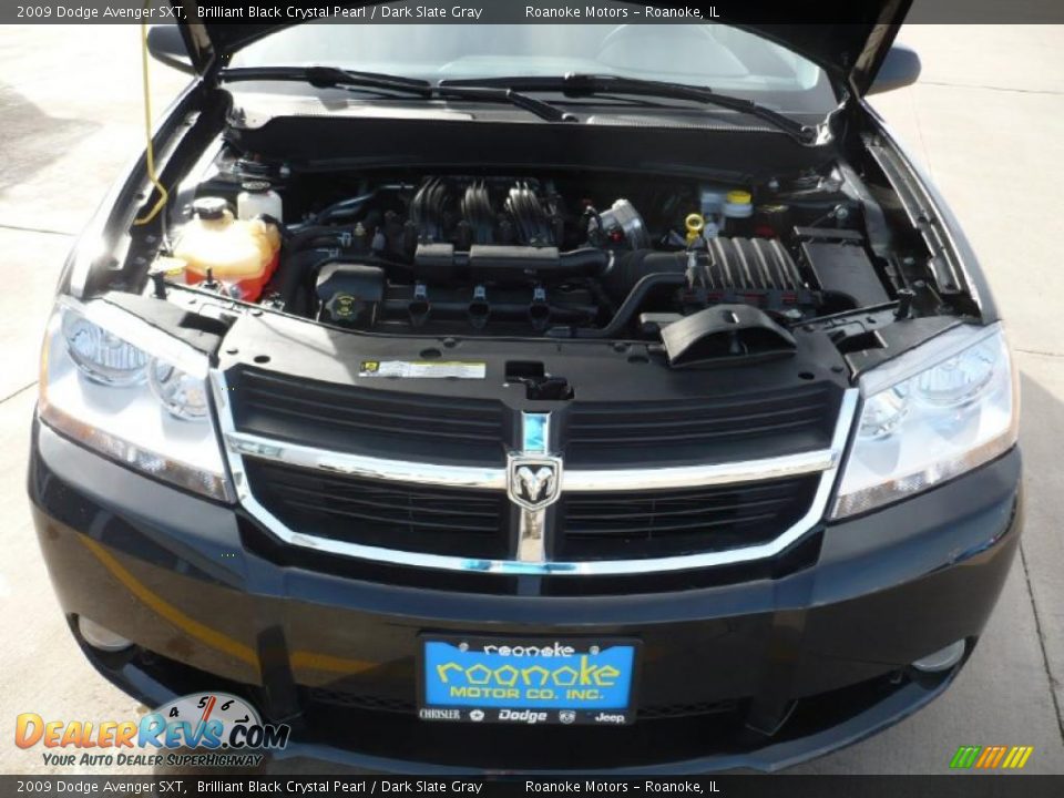 2009 Dodge Avenger SXT Brilliant Black Crystal Pearl / Dark Slate Gray Photo #19