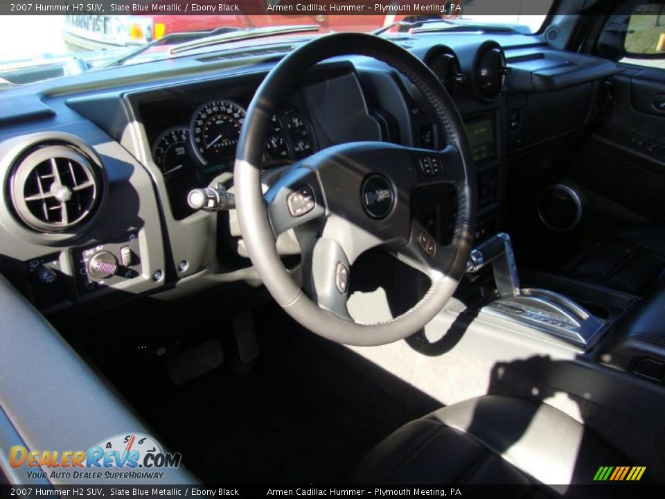 2007 Hummer H2 SUV Slate Blue Metallic / Ebony Black Photo #11