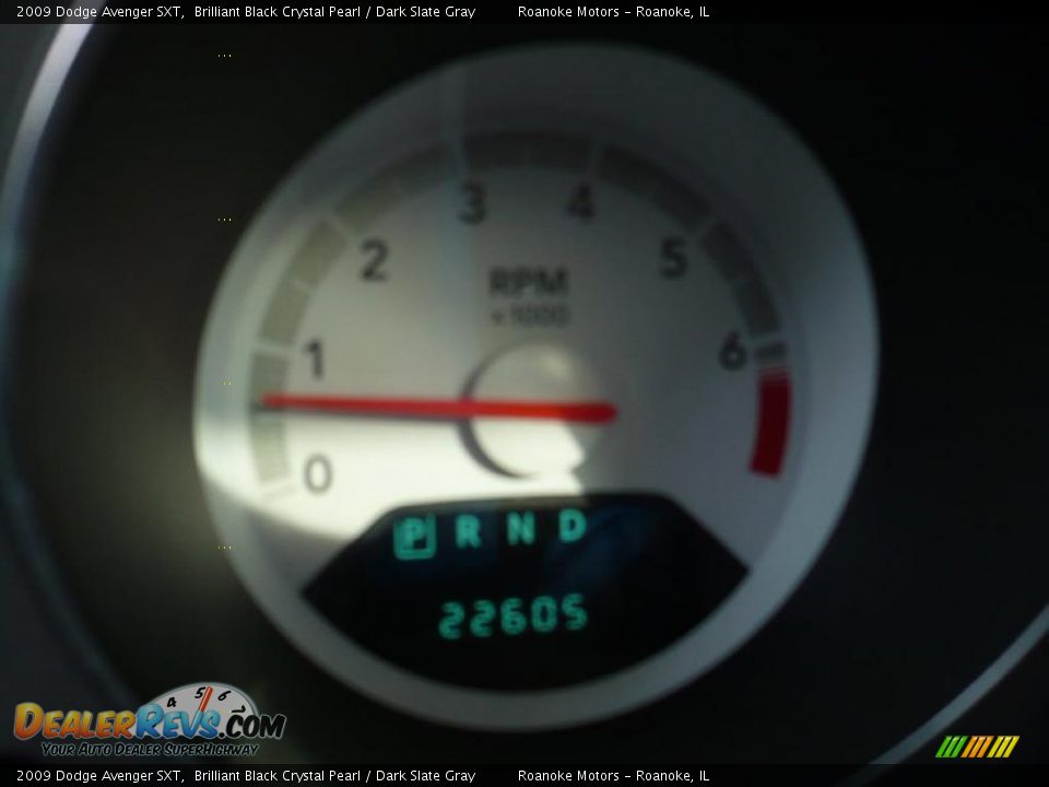 2009 Dodge Avenger SXT Brilliant Black Crystal Pearl / Dark Slate Gray Photo #20