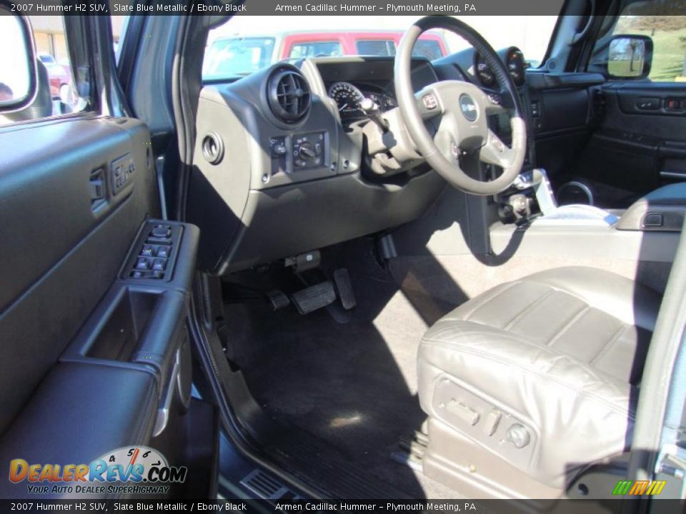 2007 Hummer H2 SUV Slate Blue Metallic / Ebony Black Photo #12