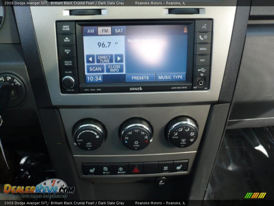 2009 Dodge Avenger SXT Brilliant Black Crystal Pearl / Dark Slate Gray Photo #22